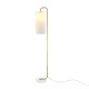 FLOOR LUMINAIRE 1XE27 OSAKA GOLD METAL+WHITE SHADE-MARBLE IP20 26,5X23XH160CM ML121811F