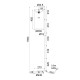 FLOOR LUMINAIRE 1XE27 OSAKA GOLD METAL+WHITE SHADE-MARBLE IP20 26,5X23XH160CM ML121811F