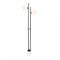 FLOOR LUMINAIRE 2ΧΕ14 QUADRO BLACK METAL+ WHITE GLASS-MARBLE IP20 40X15XH157CM ML127022FBK