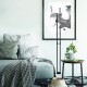 FLOOR LUMINAIRE 2ΧΕ14 QUADRO BLACK METAL+ WHITE GLASS-MARBLE IP20 40X15XH157CM ML127022FBK