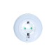 LED NIGHT LAMP 0,5W WITH SOCKET, SENSOR, WHITE/BLUE/RED LIGHT, WHITE PLASTIC 230V IP20 SF09LED