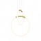 ^PENDANT LAMP LED 24W 3000K 1680LM VENUS BRASS METAL IP20 40X30XH164CM ZM31LEDP40BR