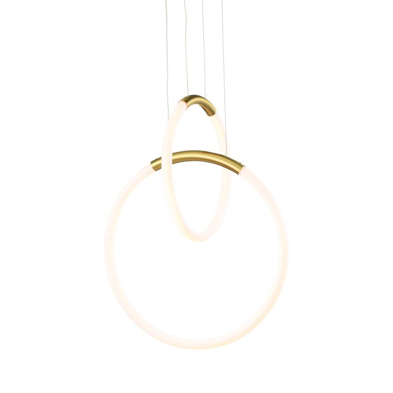 ^PENDANT LAMP LED 24W 3000K 1680LM VENUS BRASS METAL IP20 40X30XH164CM ZM31LEDP40BR
