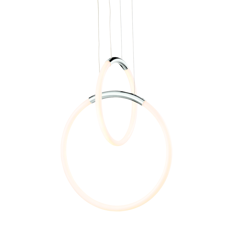 ^PENDANT LAMP LED 24W 3000K 1680LM VENUS CHROME METAL IP20 40X30XH164CM ZM31LEDP40CH