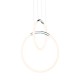 ^PENDANT LAMP LED 24W 3000K 1680LM VENUS CHROME METAL IP20 40X30XH164CM ZM31LEDP40CH