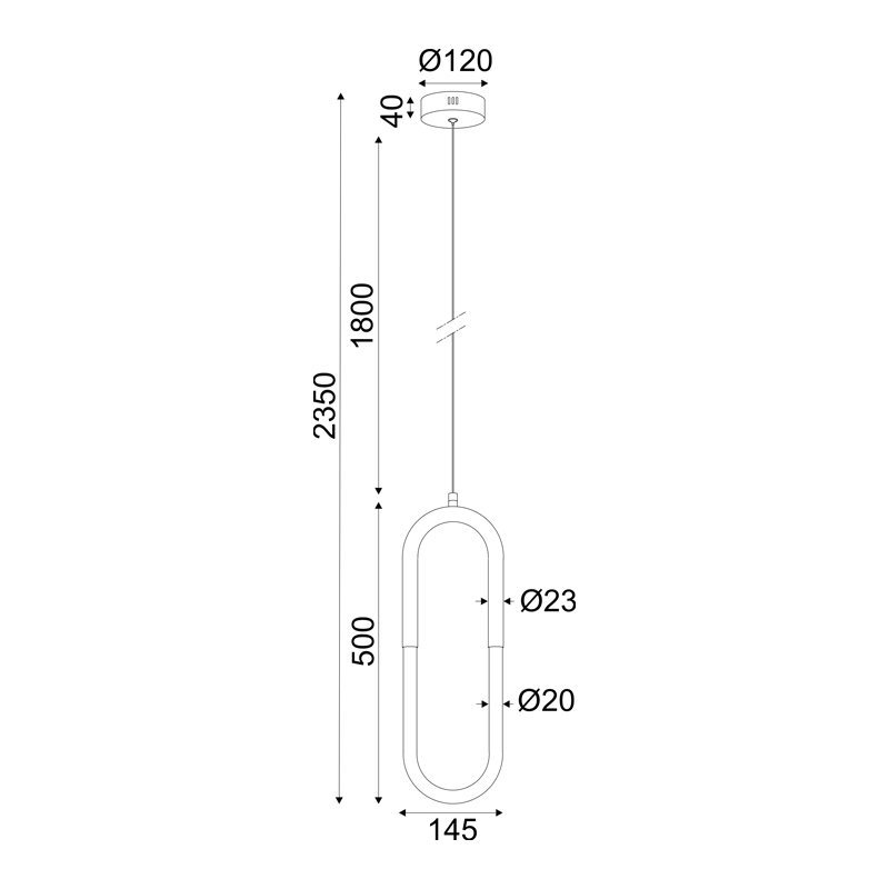^PENDANT LAMP LED 8W 3000K 560LM VENUS CHROME METAL IP20 15Χ2,3ΧH230CM ZM32LEDP15CH