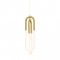 ^PENDANT LAMP LED 16W 3000K 1120LM VENUS BRASS METAL 15X15XH230CM ZM33LEDP15BR