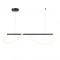 ^PENDANT LAMP LED 36W 3000K 2000LM WAVE BLACK METAL IP20 120Χ6XΗ215CM ZM36LEDP120BK