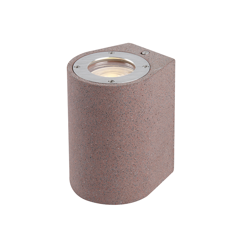^WALL ROUND SPOT LUMINAIRE IP65 GU10 RED CEMENT MK0521RR