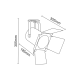 ^TRACK LIGHT No238 WHITE 2WIRE PAR30 E27 238TLW2W