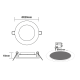 LED PANEL WHITE ROUND 22W 4000K 2350Lm  Φ220 230V AC Ra80 KIRON2240RW