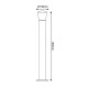 ^E27 POST LUMINAIRE 230V AC DARK GREY IP54 MAX.40W LG5951G-800