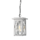 ^SAND BLACK PENDANT LUMINAIRE NISSA 1XE27 IP44 WITH GRID & BUBBLE GLASS NISSA1PPS