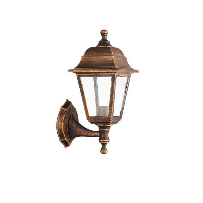 4S PLASTIC WALL GARDEN RUST LUMINAIRE E27 IP44 PLGP1R