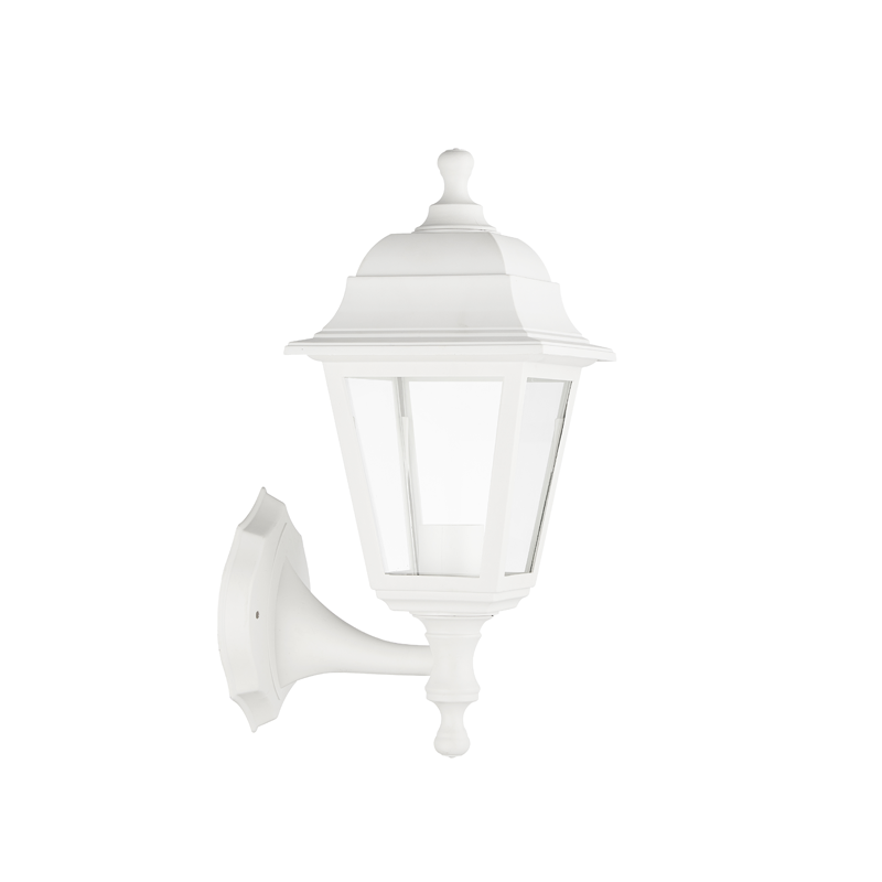 4S PLASTIC WALL GARDEN WHITE LUMINAIRE Ε27 IP44 PLGP1W