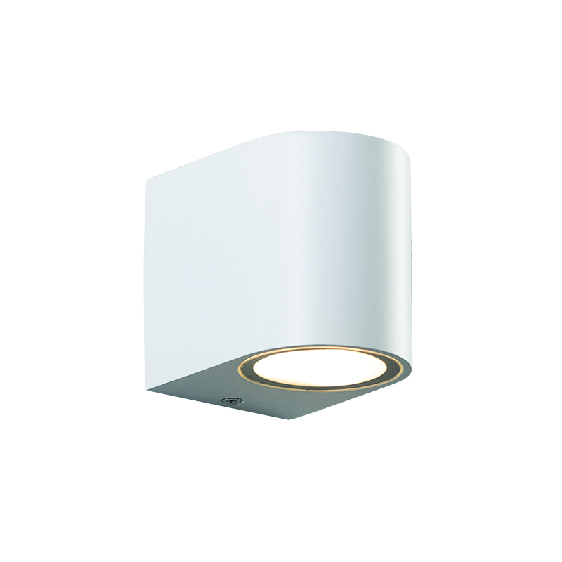 GU10 WALL LUMINAIRE  PLASTIC 230V AC WHITE IP65 MAX 3W LED SL8210GU10W