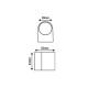 GU10 WALL LUMINAIRE  PLASTIC 230V AC WHITE IP65 MAX 3W LED SL8210GU10W