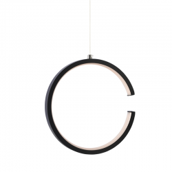 ^PENDANT LUMINAIRE LED 8W 3000K 750LM BLACK METAL 22X11XH129CM EUCLID3 V28LEDP22BK