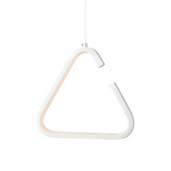 ^PENDANT LUMINAIRE LED 7W 3000K 725LM WHITE METAL 23X11XH128CM EUCLID2 V29LEDP23WH