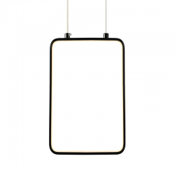 ^PENDANT LUMINAIRE LED 11W 3000K 1044LM BLACK METAL18X11XH136CM SYMETRIA V30LEDP18BK
