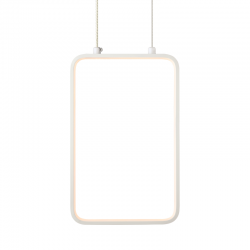 ^PENDANT LUMINAIRE LED 11W 3000K 1044LM WHITE METAL 18X11XH136CM SYMETRIA V30LEDP18WH