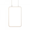 ^PENDANT LUMINAIRE LED 11W 3000K 1044LM WHITE METAL 18X11XH136CM SYMETRIA V30LEDP18WH