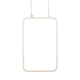 ^PENDANT LUMINAIRE LED 11W 3000K 1044LM WHITE METAL 18X11XH136CM SYMETRIA V30LEDP18WH