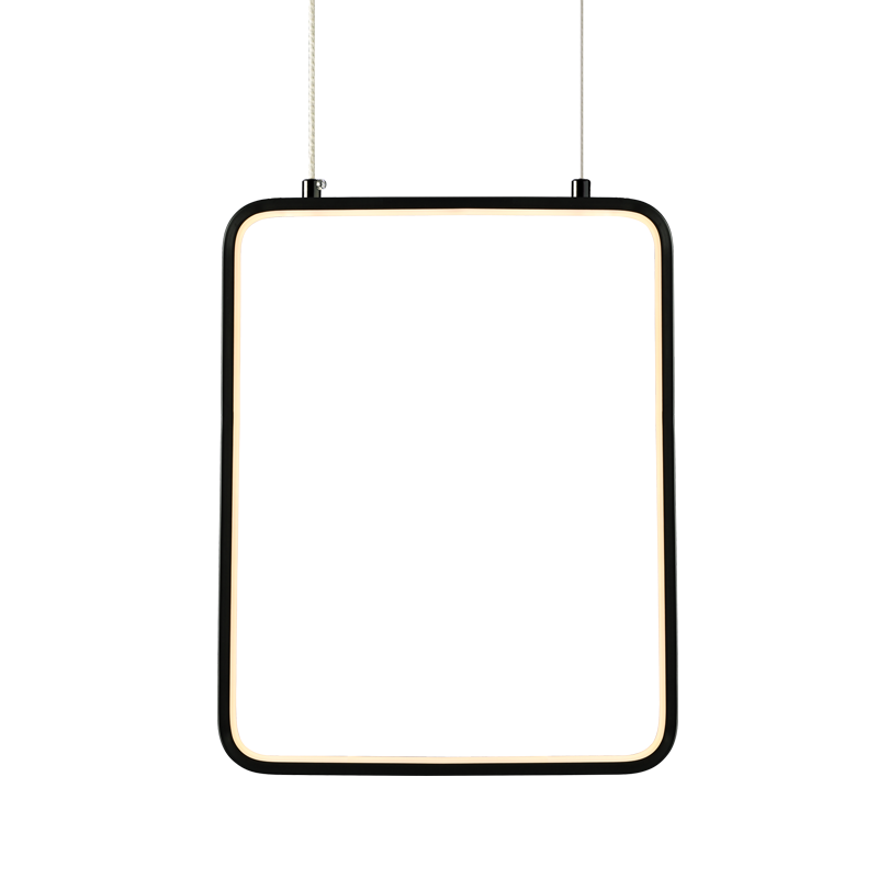^PENDANT LUMINAIRE LED 15W 3000K 1390LM BLACK METAL 26X14XH142CM SYMETRIA V30LEDP26BK