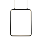 ^PENDANT LUMINAIRE LED 15W 3000K 1390LM BLACK METAL 26X14XH142CM SYMETRIA V30LEDP26BK