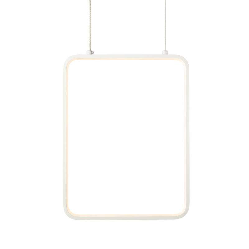 ^PENDANT LUMINAIRE LED 15W 3000K 1390LM WHITE METAL 26X14XH142CM SYMETRIA V30LEDP26WH