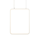 ^PENDANT LUMINAIRE LED 15W 3000K 1390LM WHITE METAL 26X14XH142CM SYMETRIA V30LEDP26WH