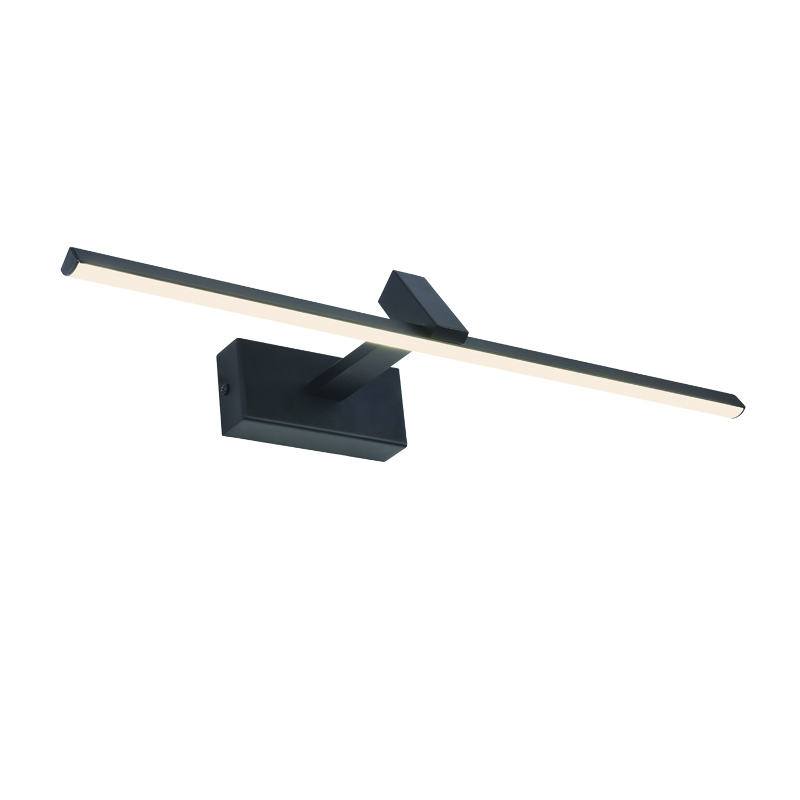 ^WALL MOUNTED LIGHTING LED 8W 3000K 520LM MIRAR BLACK METALLIC IP20 50X16,5X7,5CM PN13LEDW50BK