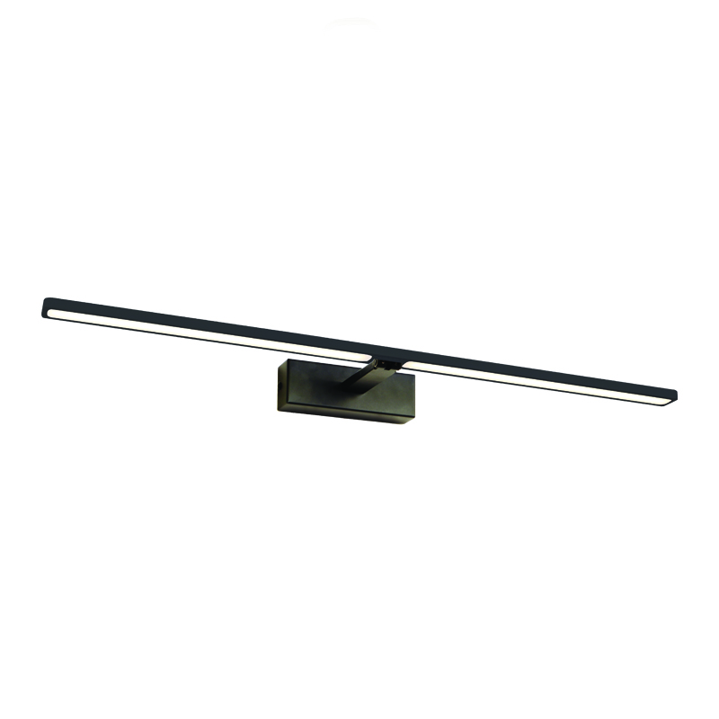 ^WALL MOUNTED LIGHTING LED 12W 3000K 780LM PALMA  BLACK METALLIC IP44 66,5X14,5X5CM PN15LEDW67BK