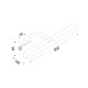 ^GALLERY LIGHTING LED 8W 3000K 520LM VIDE CHROME METALLIC IP44 50X16X9,5CM PN77LEDW50CH