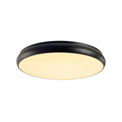 ^CEILING LUMINAIRE LED 54W 4320LM 3000K BLACK METAL D60XH8CM KALLISTA V27LEDC60BK