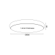 ^CEILING LUMINAIRE LED 70W 5600LM 3000K WHITE METAL D80XH8CM KALLISTA V27LEDC80WH
