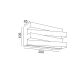 ^WALL MOUNTED LUMINAIRE LED 12W 3000K 960LM BLACK METAL 20X11X9CM MILANO V80LEDW20BK ^WALL MOUNTED LUMINAIRE LED 12W 3000K 960LM BLACK METAL 20X11X9CM MILANO V80LEDW20BK