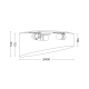 CEILING LIGHT 3ΧΕ27 PAL PINK FABRIC+ACRYLIC Φ40ΧΗ18CM PABLO AD8030PP