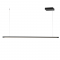 ^PENDANT LIGHTING LED 18W 3000K 1440LM BLACK ALUMINUM TOUCH DIMMER 105Χ1,8ΧΗ150CM AVENUE ZM16LEDP105BK