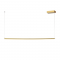 ^PENDANT LIGHTING LED 20W 3000K 1600LM BRASS MEALLIC 100Χ5ΧH150CM ATLANTIS ZM58LEDP100AB