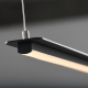 ^PENDANT LIGHTING LED 20W 3000K 1600LM BLACK ALUMINUMLIC 100Χ5ΧH150CM ATLANTIS ZM58LEDP100BK