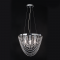 ^ PHASING OUT PENDANT L/F 4ΧΕ14 CRYSTAL + CHROME METAL Φ40ΧΗ100CM MISSY MISSY404P