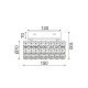 ^WALL L/F 1XG9 CRYSTAL + CHROME METAL 15X10X7CM LIANNA LIANNA151W