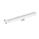 ^WALL MOUNTED LIGHTING LED 12W 3000K 780LM CHROME ALUMINUM IP44 57X7X4CM KLARA PN29LEDW57SR