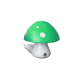 LED NIGHT LIGHT GREEN MUSHROOM DAY-NIGHT 0,4W 6400K 846LED4SG