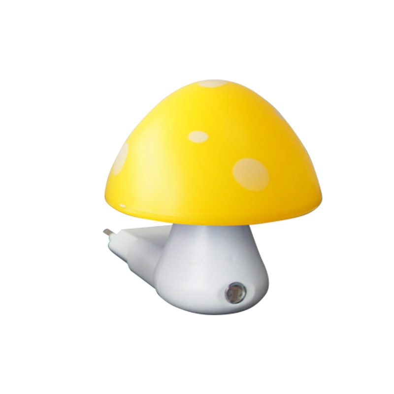 LED NIGHT LIGHT YELLOW MUSHROOM DAY-NIGHT 0,4W 6400K 846LED4SY
