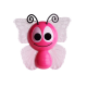 LED NIGHT LIGHT PINK BUTTERFLY DAY-NIGHT 1W RGB 230V 851LED1P