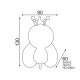 LED NIGHT LIGHT YELLOW BEE DAY-NIGHT 1W RGB 230V 852LED1Y
