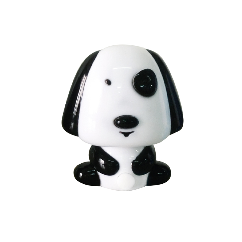 LED BLACK PUPPY WITH SWITCH 0,4W 6000Κ DAY-NIGHT 230V 8XH9CM 82204LEDBK