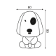 LED PINK PUPPY WITH SWITCH 0,4W 6000Κ DAY-NIGHT 230V 8XH9CM 82204LEDPK